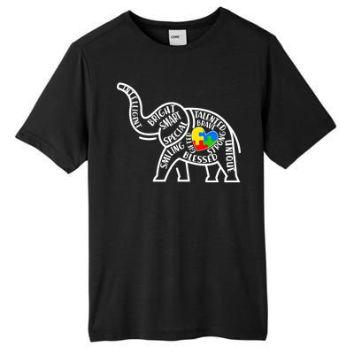 Autism Awareness Elephant  Tall Fusion ChromaSoft Performance T-Shirt