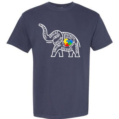 Autism Awareness Elephant  Garment-Dyed Heavyweight T-Shirt