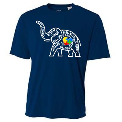 Autism Awareness Elephant  Cooling Performance Crew T-Shirt