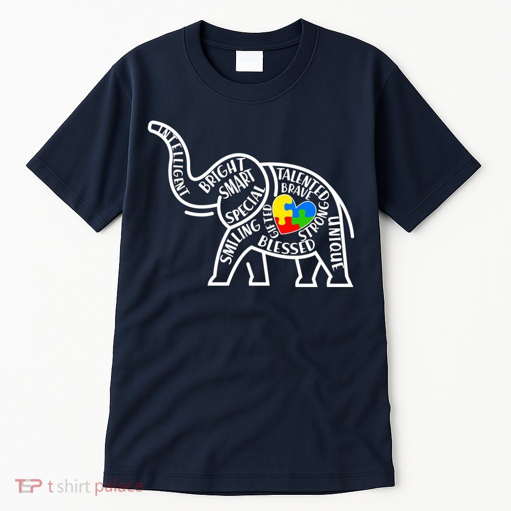 Autism Awareness Elephant  Tall T-Shirt