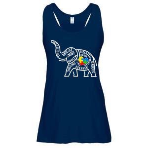 Autism Awareness Elephant  Ladies Essential Flowy Tank