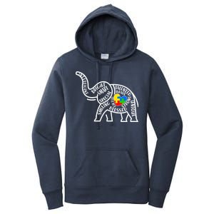 Autism Awareness Elephant  Women's Pullover Hoodie