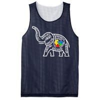 Autism Awareness Elephant  Mesh Reversible Basketball Jersey Tank