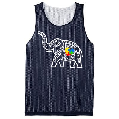 Autism Awareness Elephant  Mesh Reversible Basketball Jersey Tank