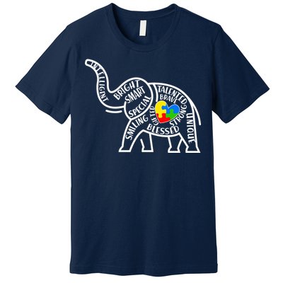 Autism Awareness Elephant  Premium T-Shirt