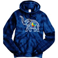 Autism Awareness Elephant  Tie Dye Hoodie