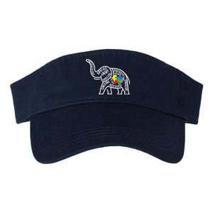 Autism Awareness Elephant  Valucap Bio-Washed Visor