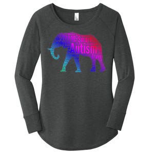 Autism Awareness Elephant Quotes Women's Perfect Tri Tunic Long Sleeve Shirt