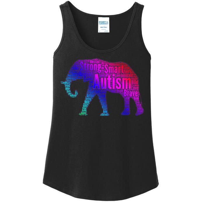 Autism Awareness Elephant Quotes Ladies Essential Tank