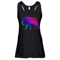 Autism Awareness Elephant Quotes Ladies Essential Flowy Tank