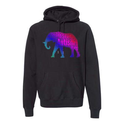 Autism Awareness Elephant Quotes Premium Hoodie