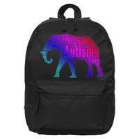 Autism Awareness Elephant Quotes 16 in Basic Backpack