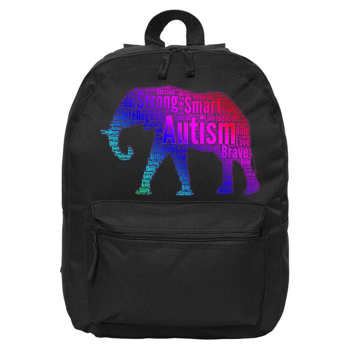 Autism Awareness Elephant Quotes 16 in Basic Backpack