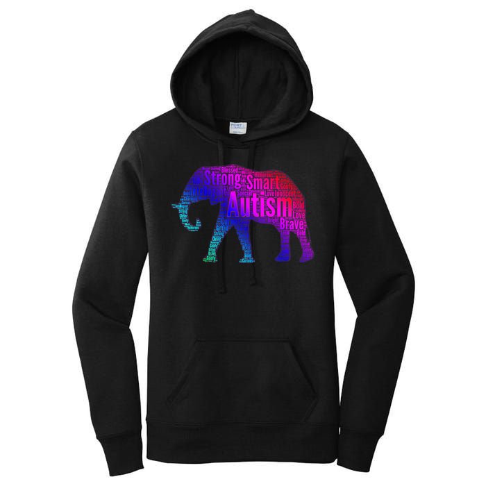 Autism Awareness Elephant Quotes Women's Pullover Hoodie