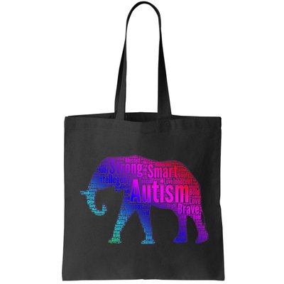 Autism Awareness Elephant Quotes Bag