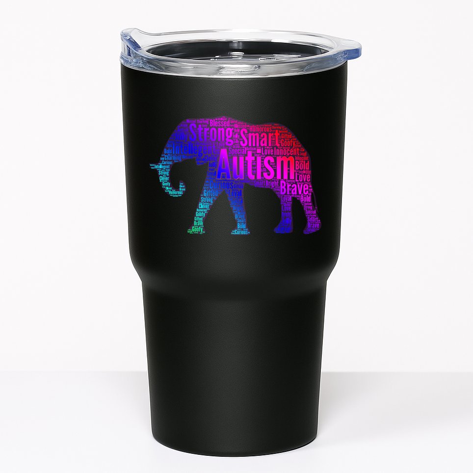 Autism Awareness Elephant Quotes Tumbler