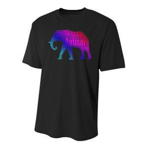 Autism Awareness Elephant Quotes Youth Performance Sprint T-Shirt