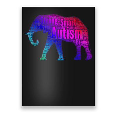 Autism Awareness Elephant Quotes Poster