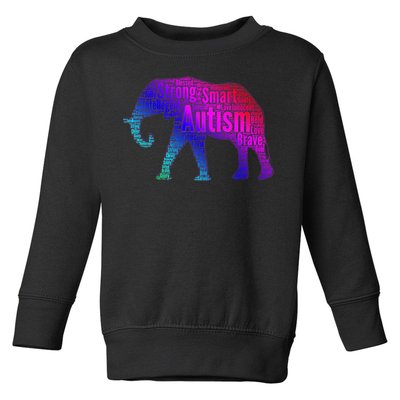 Autism Awareness Elephant Quotes Toddler Sweatshirt