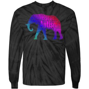 Autism Awareness Elephant Quotes Tie-Dye Long Sleeve Shirt