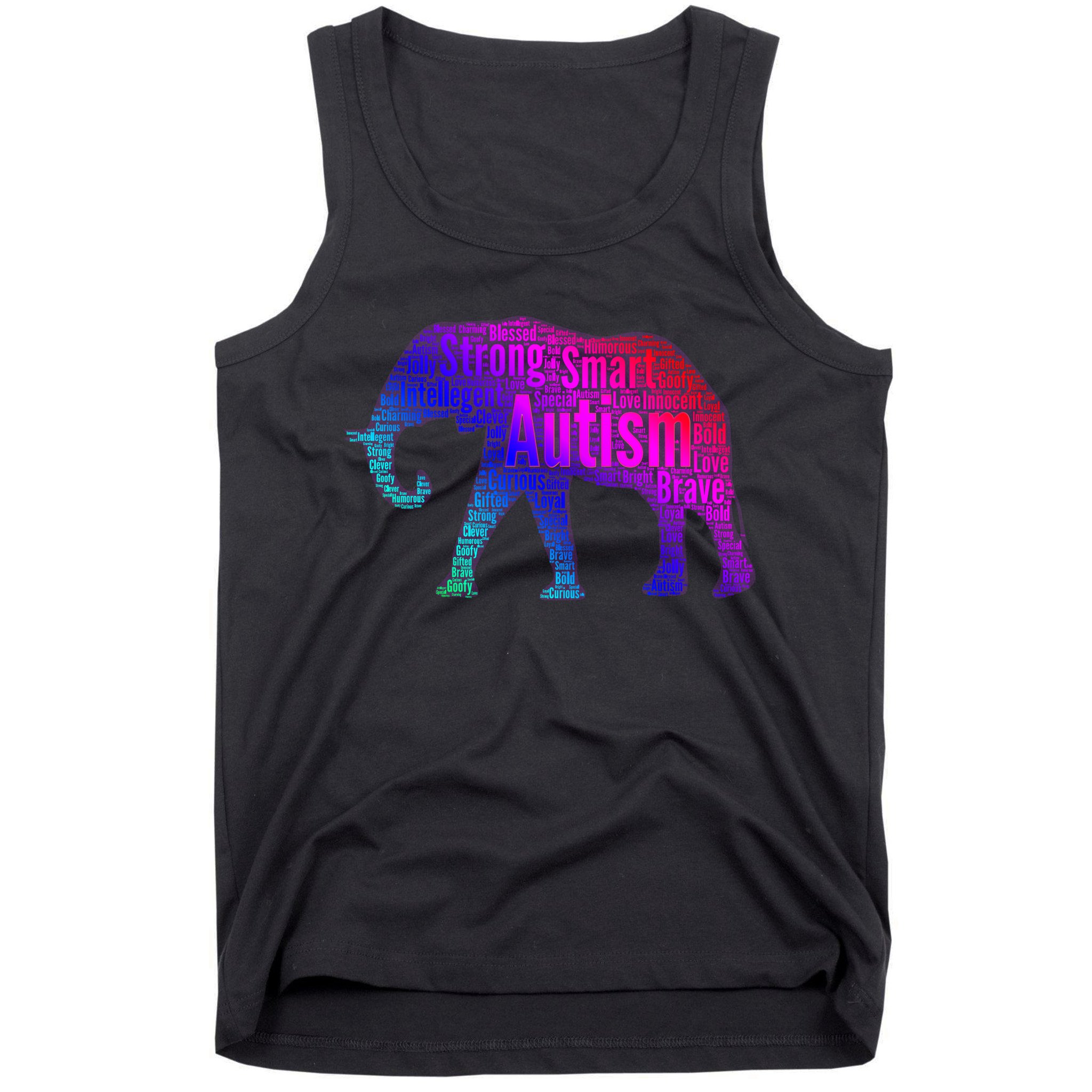Autism Awareness Elephant Quotes Tank Top