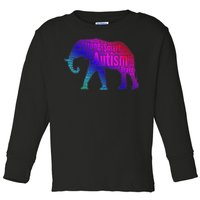 Autism Awareness Elephant Quotes Toddler Long Sleeve Shirt