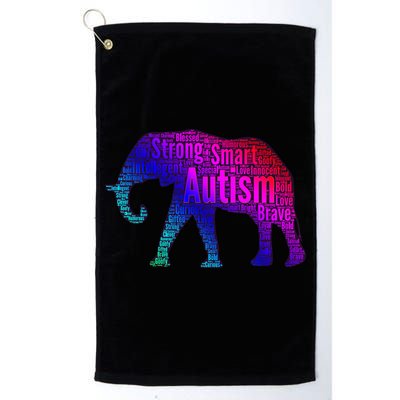 Autism Awareness Elephant Quotes Golf Towel