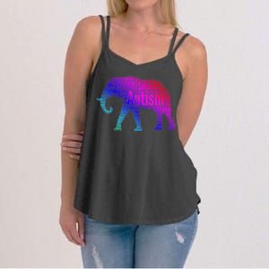 Autism Awareness Elephant Quotes Women's Strappy Tank