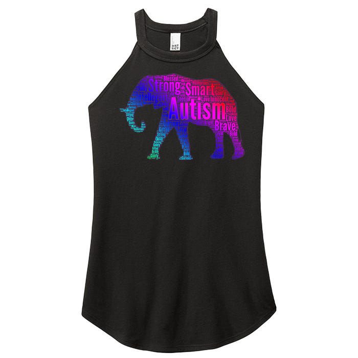 Autism Awareness Elephant Quotes Women's Perfect Tri Rocker Tank