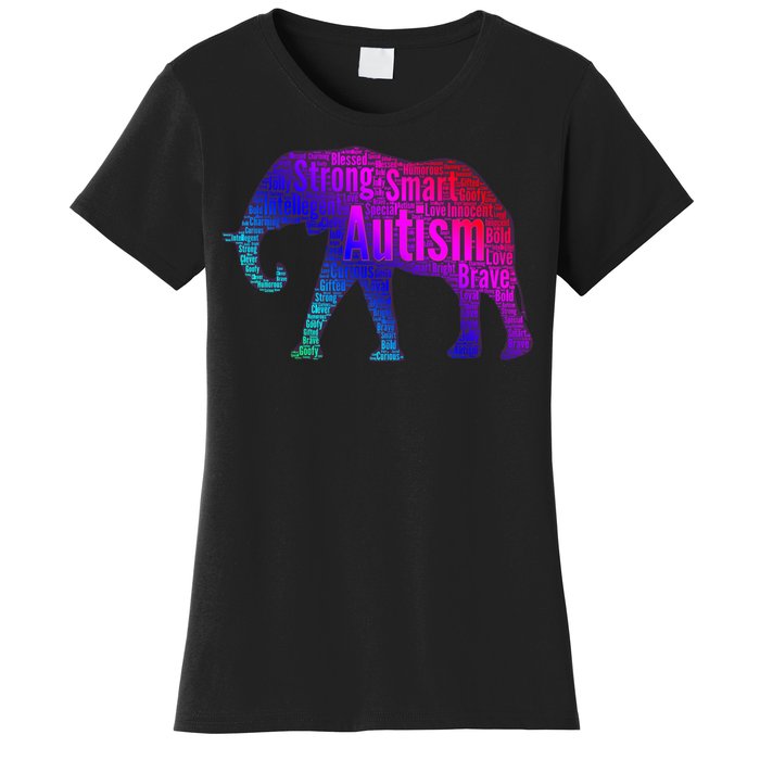 Autism Awareness Elephant Quotes Women's T-Shirt