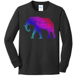 Autism Awareness Elephant Quotes Kids Long Sleeve Shirt