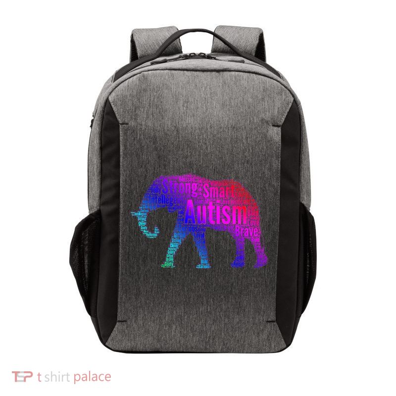 Autism Awareness Elephant Quotes Vector Backpack