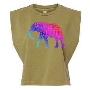 Autism Awareness Elephant Quotes Garment-Dyed Women's Muscle Tee