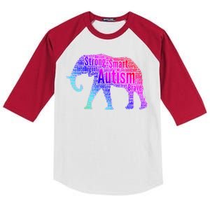 Autism Awareness Elephant Quotes Kids Colorblock Raglan Jersey