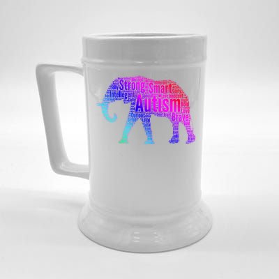 Autism Awareness Elephant Quotes Beer Stein