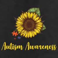 Autism Awareness Flower Puzzle 7 Panel Mesh Trucker Snapback Hat