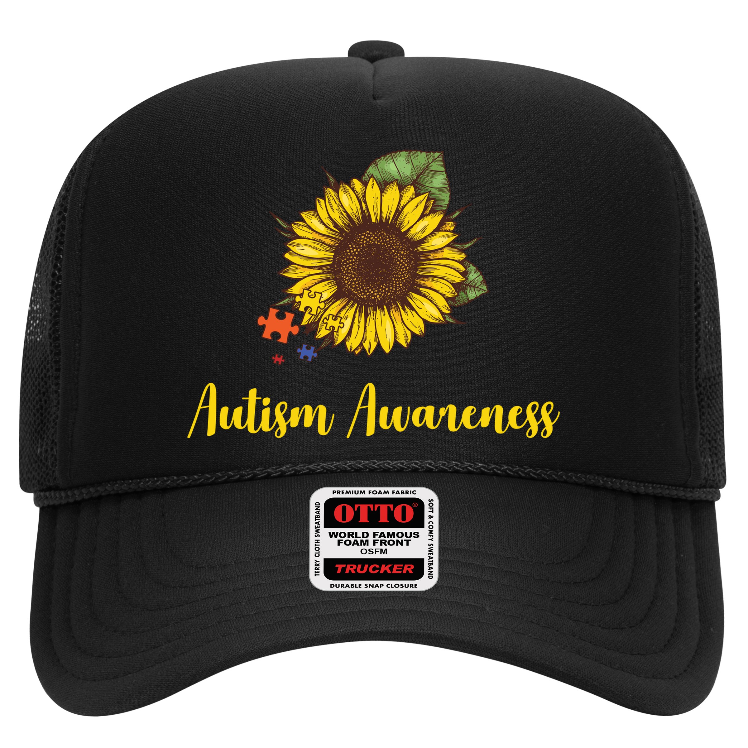 Autism Awareness Flower Puzzle Hat