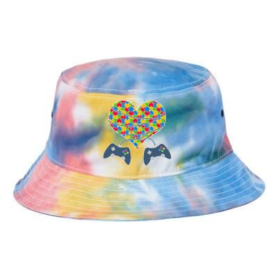 Autism Awareness Gamer Love  Tie Dye Newport Bucket Hat