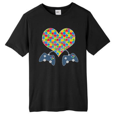 Autism Awareness Gamer Love  Tall Fusion ChromaSoft Performance T-Shirt