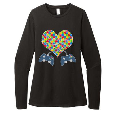 Autism Awareness Gamer Love  Womens CVC Long Sleeve Shirt