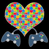 Autism Awareness Gamer Love  Flatbill Hat