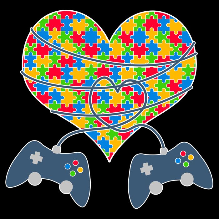 Autism Awareness Gamer Love  Flatbill Hat