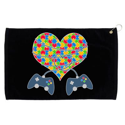 Autism Awareness Gamer Love  Grommeted Golf Towel