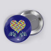 Autism Awareness Gamer Love  Button