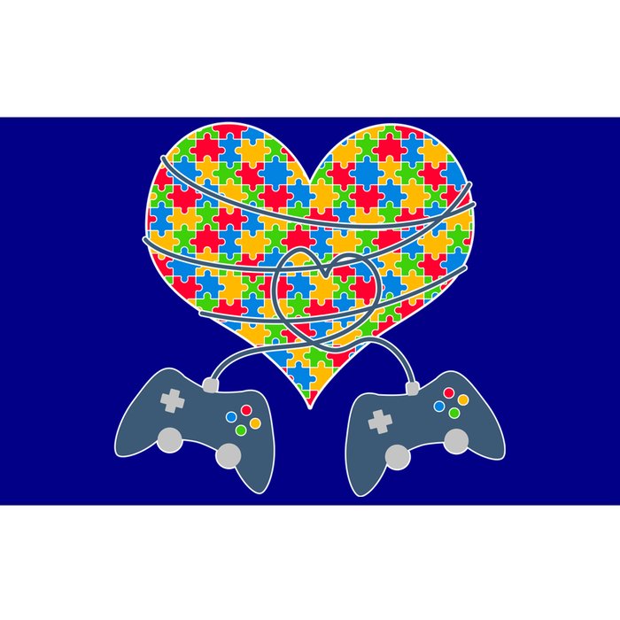 Autism Awareness Gamer Love  Bumper Sticker