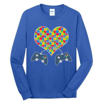 Autism Awareness Gamer Love  Tall Long Sleeve T-Shirt