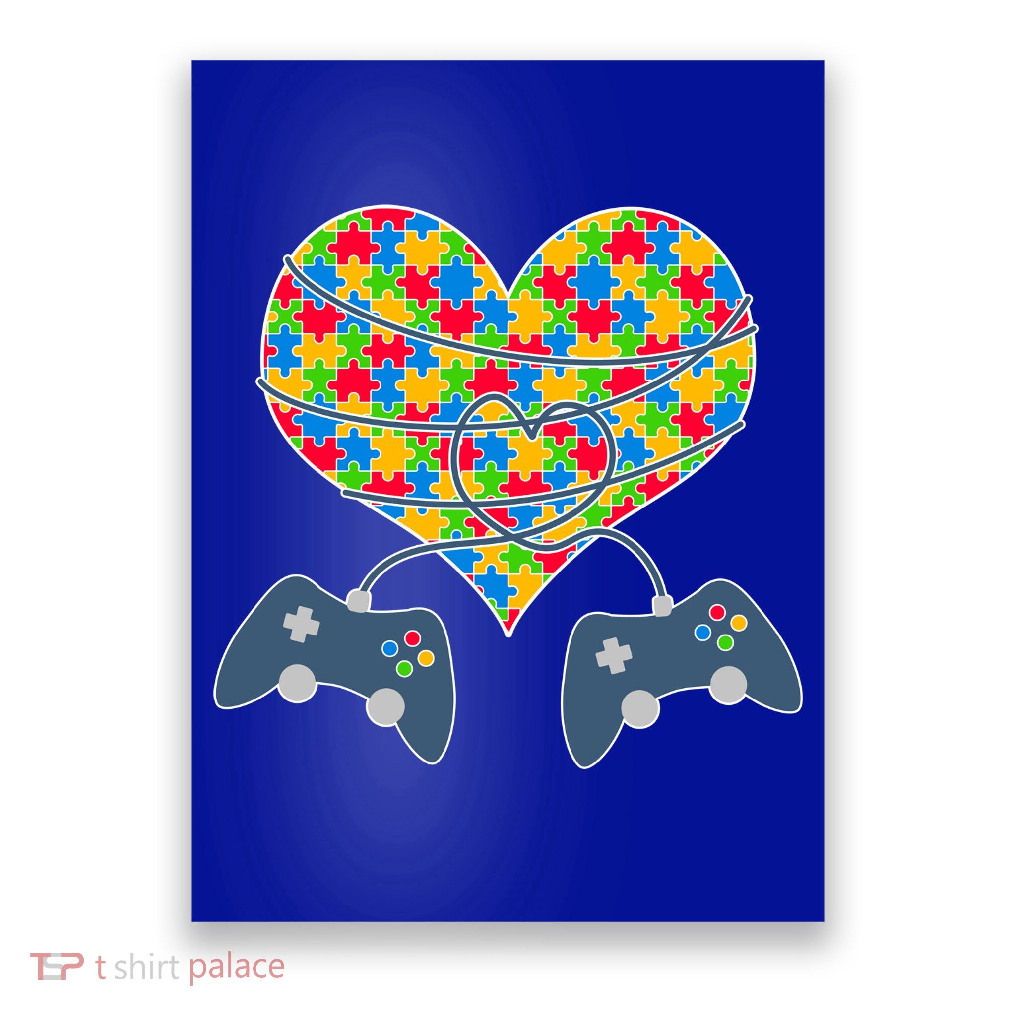Autism Awareness Gamer Love  Poster