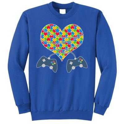 Autism Awareness Gamer Love  Tall Sweatshirt