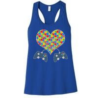 Autism Awareness Gamer Love  Women's Racerback Tank