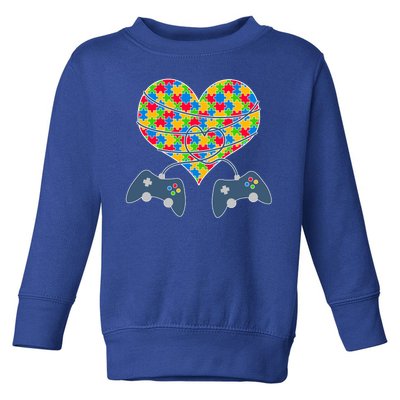 Autism Awareness Gamer Love  Toddler Sweatshirt